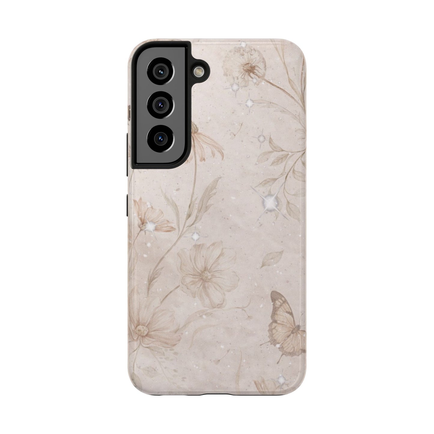 Beige Bloom - Protective Phone Case