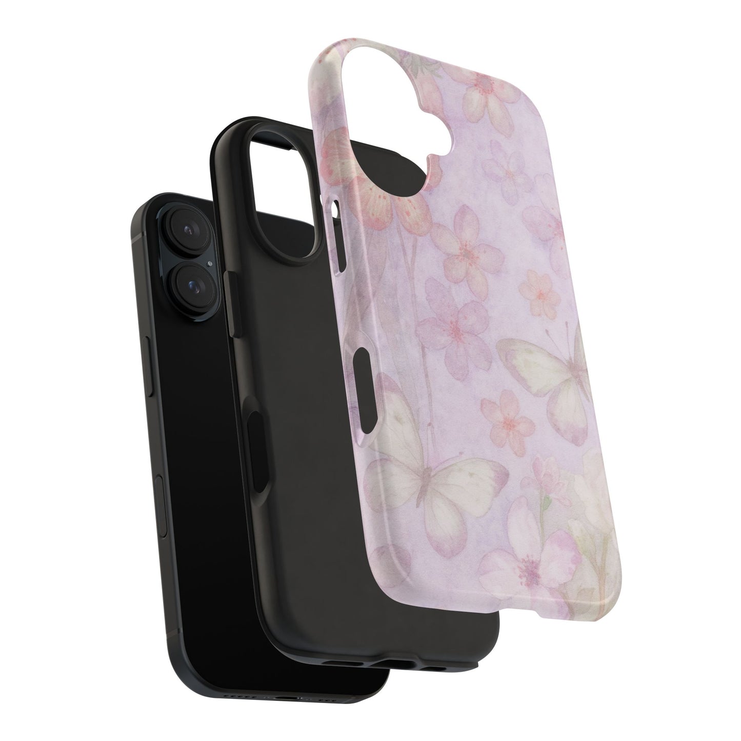 Lilac Butterfly - Protective Phone Case