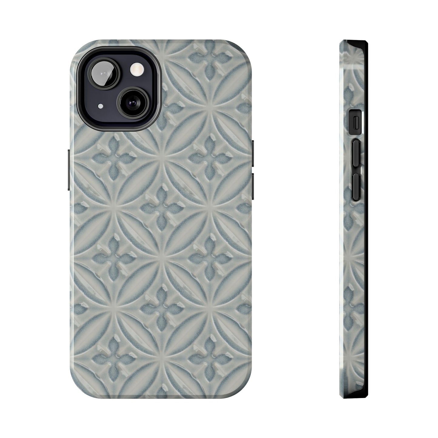 Vintage Blue Tile - Protective Phone Case