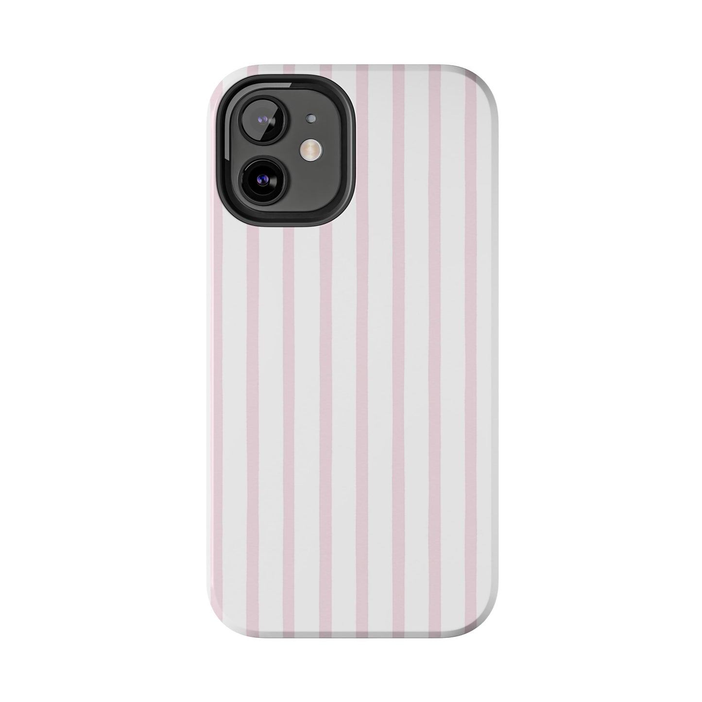 Pink Vertical Stripes - Protective Phone Case