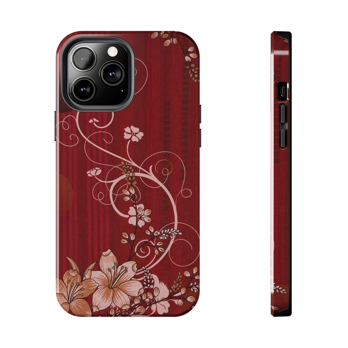 Crimson Bloom - Protective Phone Case