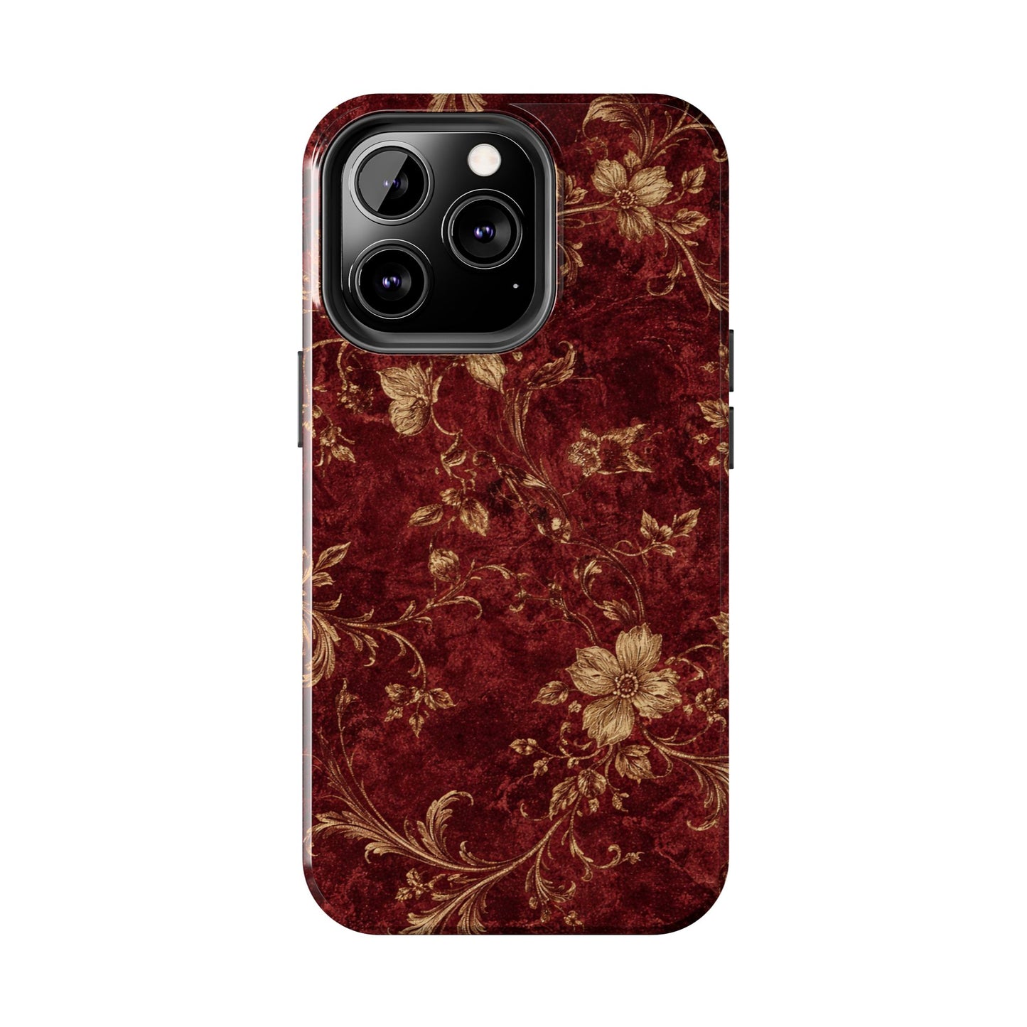 Floral Burgundy - Protective Phone Case