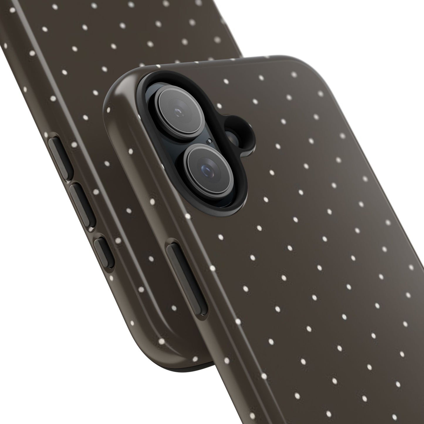 Brown Mini Polka Dot - Protective Phone Case