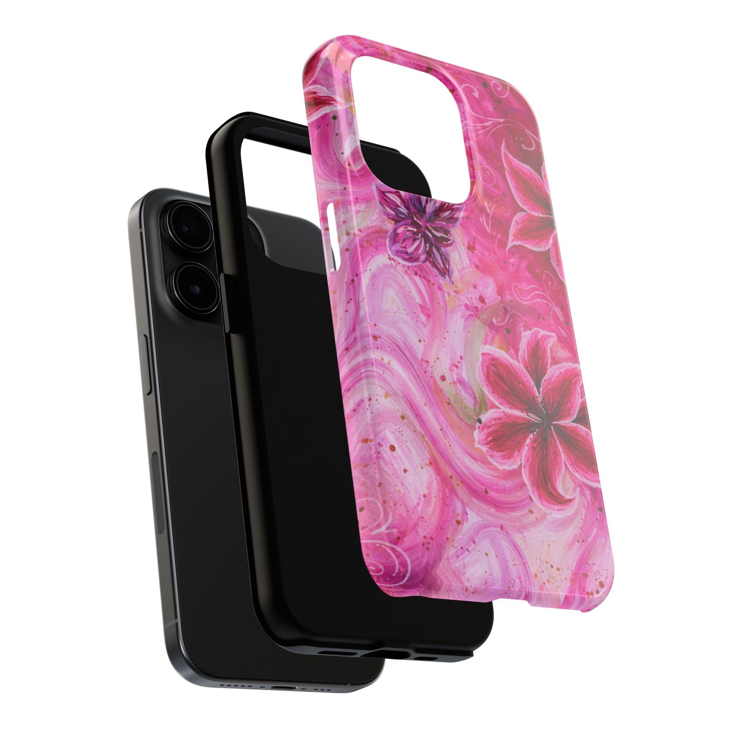 Watercolor Hibiscus - Protective Phone Case