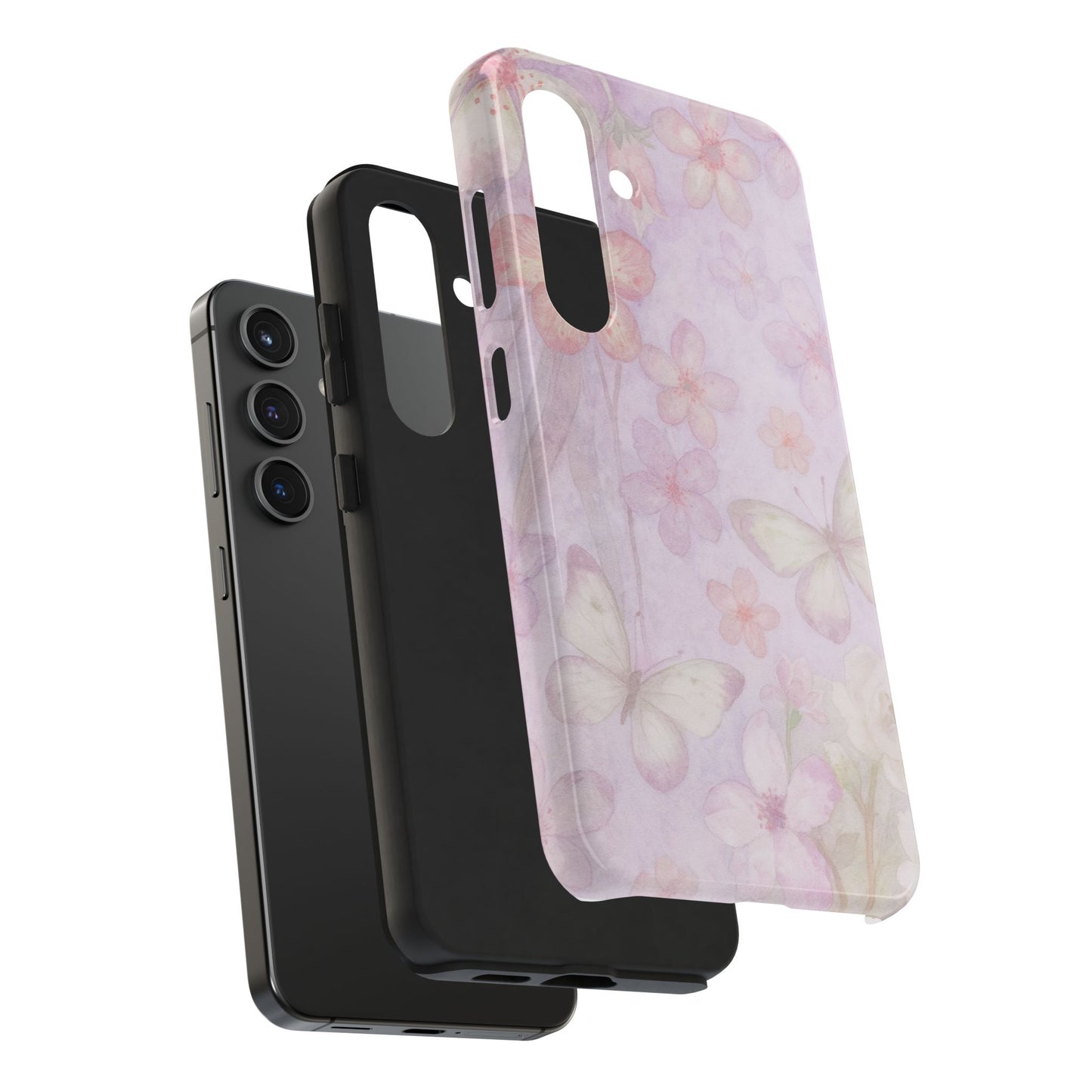 Lilac Butterfly - Protective Phone Case