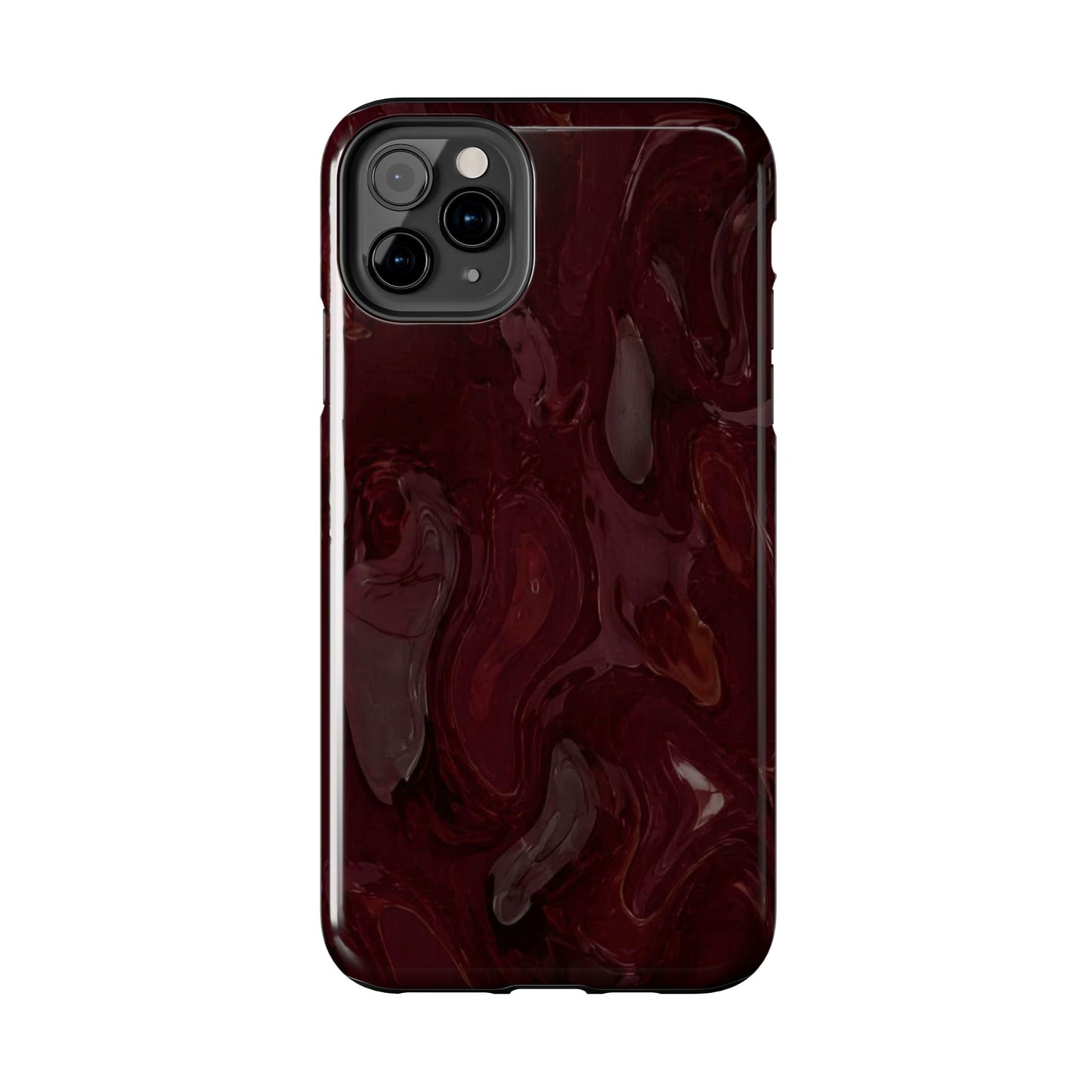 Glossy Maroon - Protective Phone Case