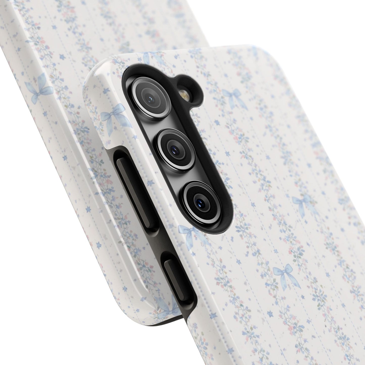 Bows and Stripes - Protective Phone Case