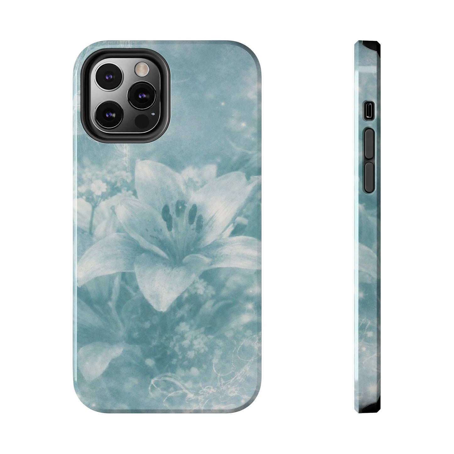 Teal Lily - Protective Phone Case