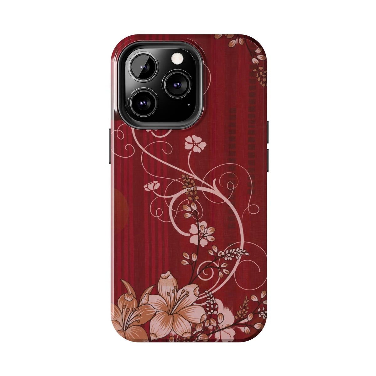 Crimson Bloom - Protective Phone Case