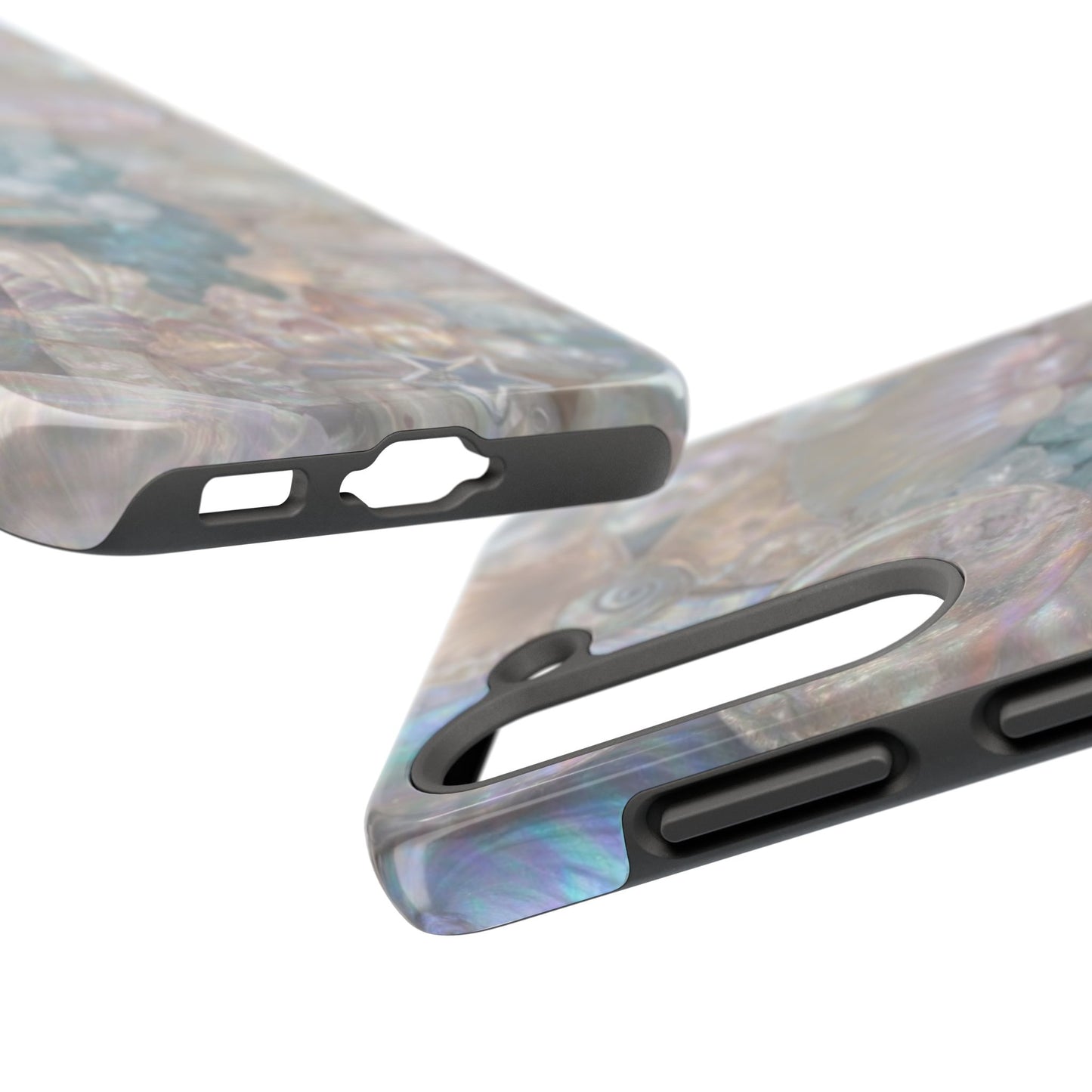 Aquamarine and Shells - Protective Phone Case