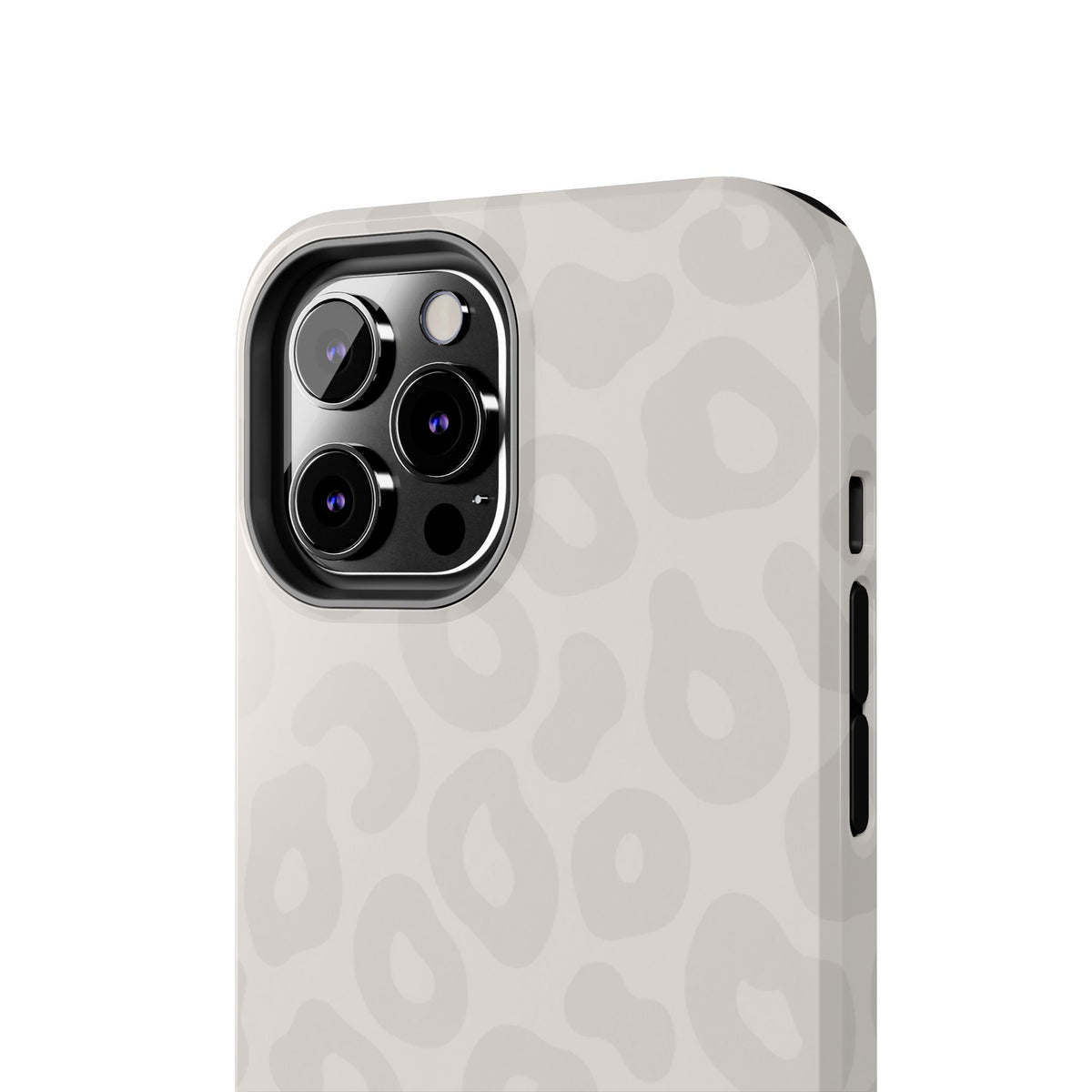 Beige Leopard Tough Phone Case – Protective Animal Print Phone Cover