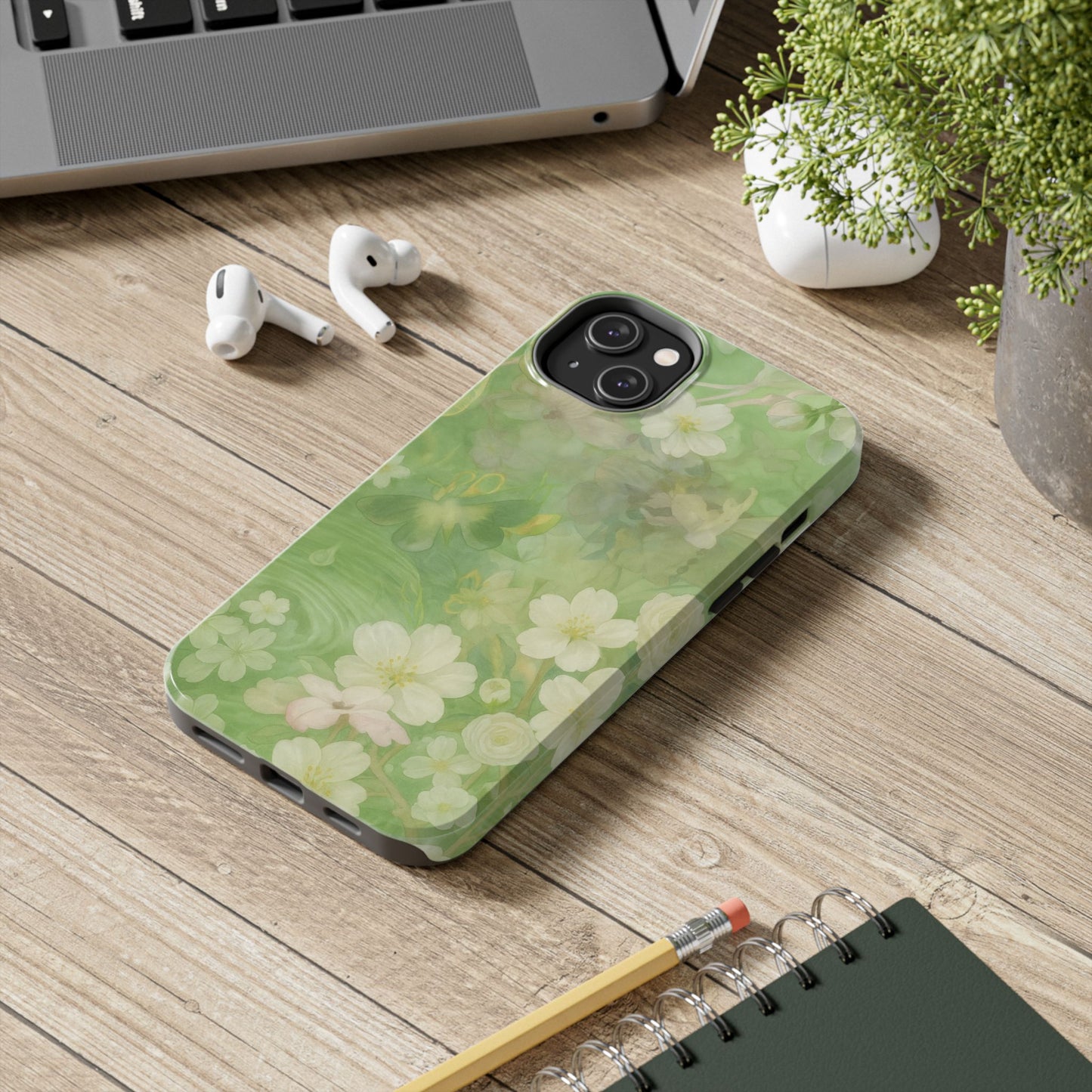 Sage Blossom - Protective Phone Case