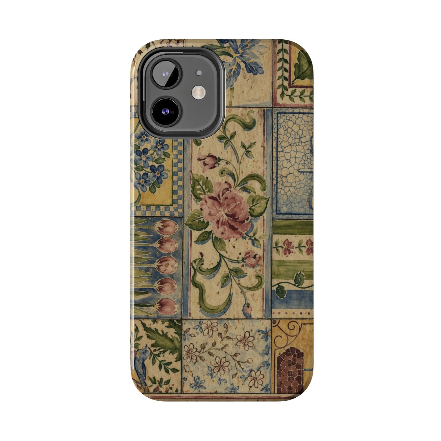 Vintage Floral Patchwork - Protective Phone Case