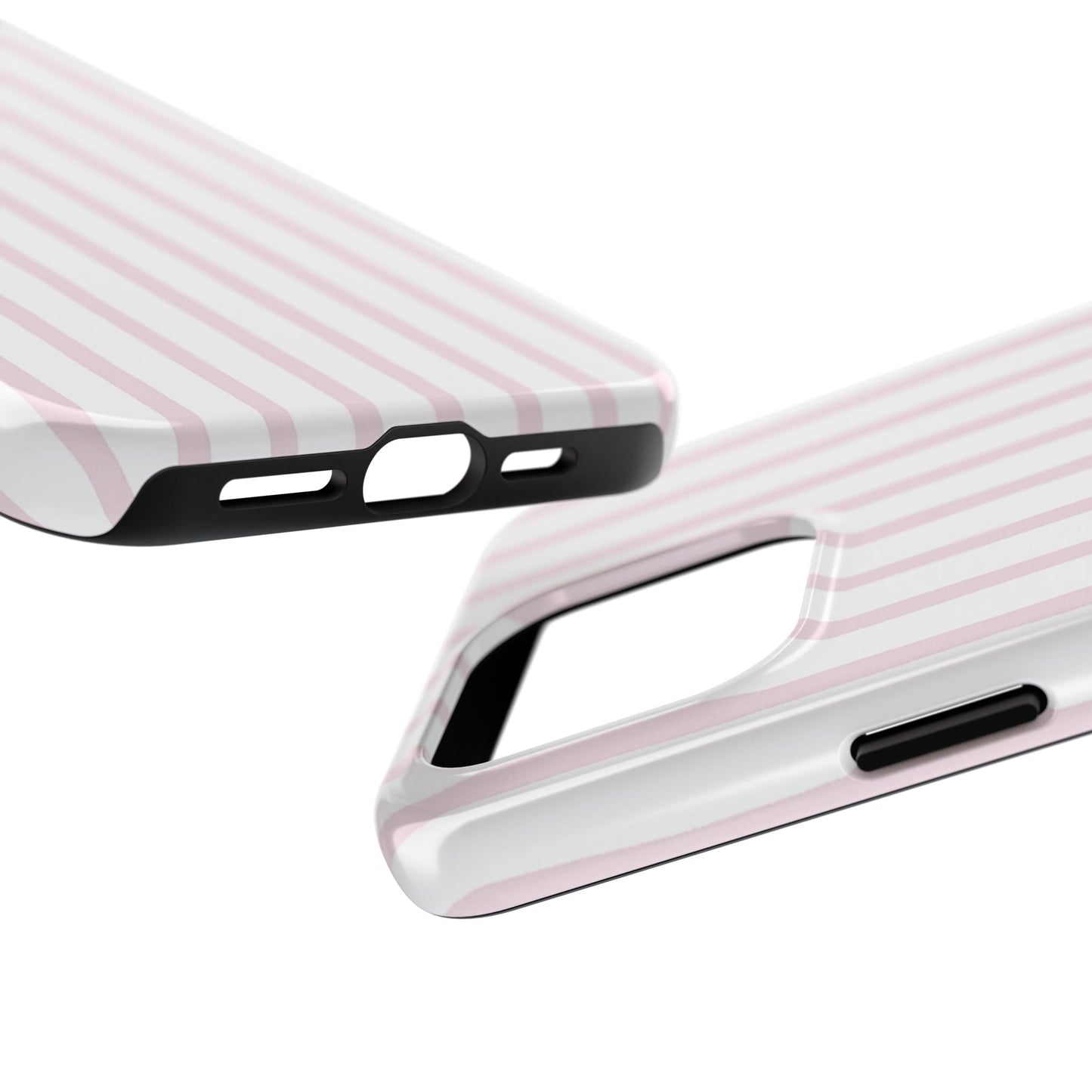 Pink Vertical Stripes - Protective Phone Case