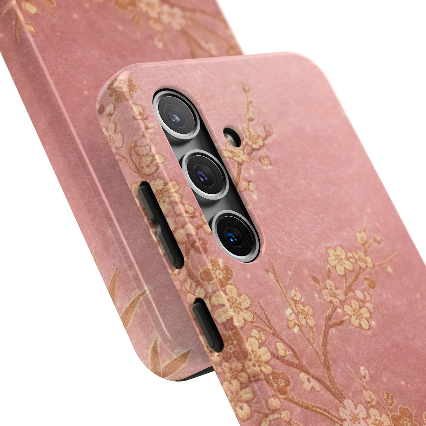 Pink Gold Cherry Blossom - Protective Phone Case