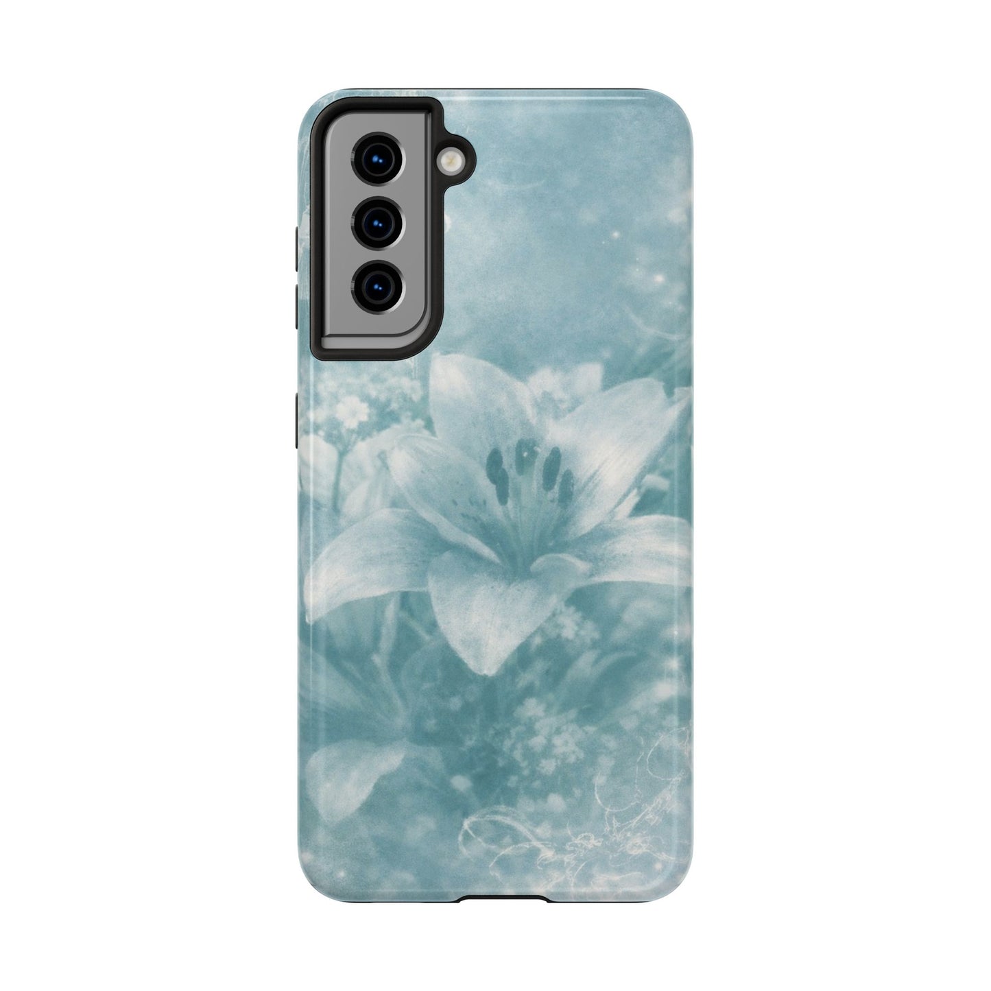 Teal Lily - Protective Phone Case