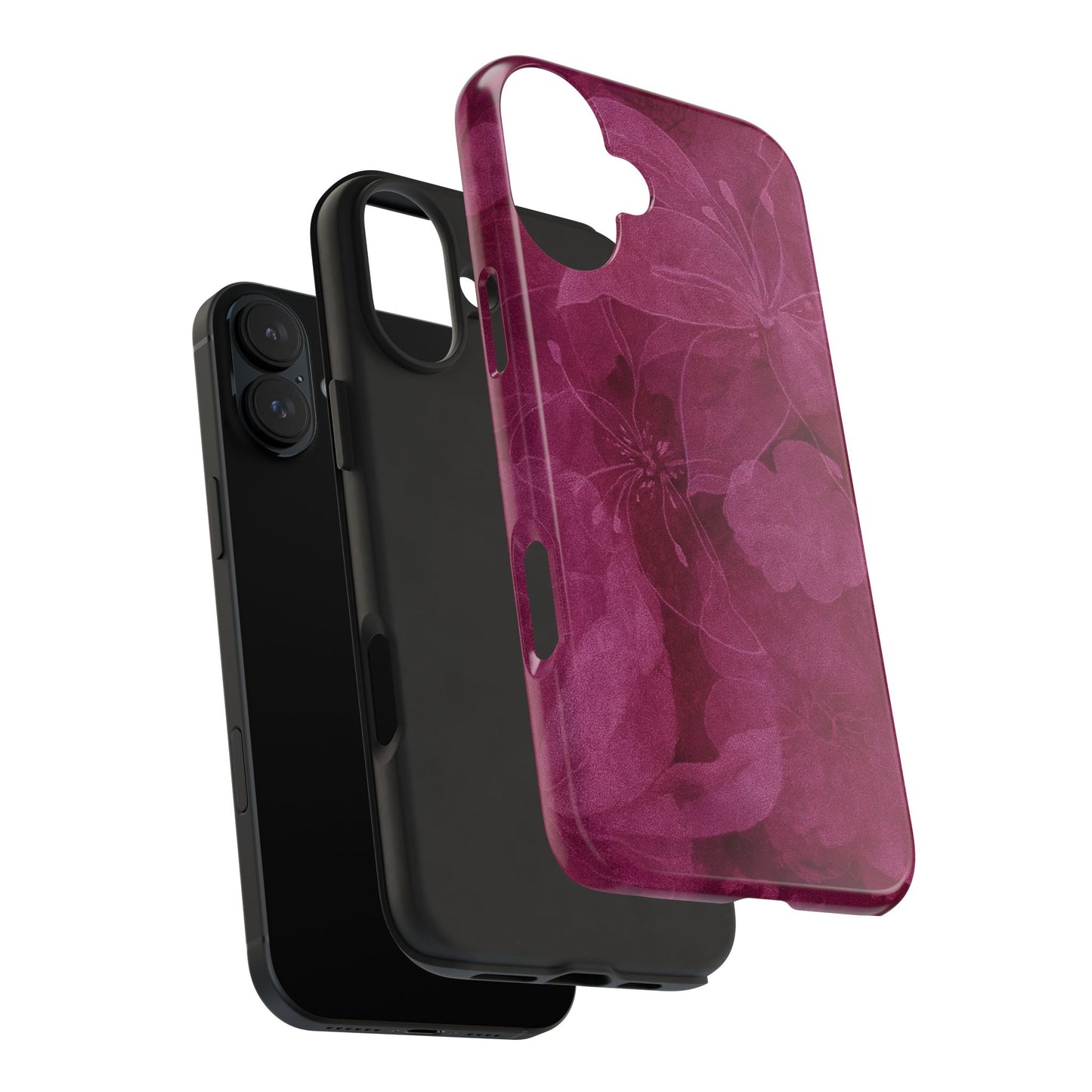 Magenta Petals - Protective Phone Case