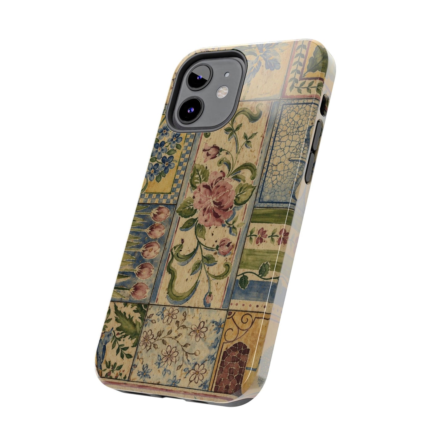 Vintage Floral Patchwork - Protective Phone Case