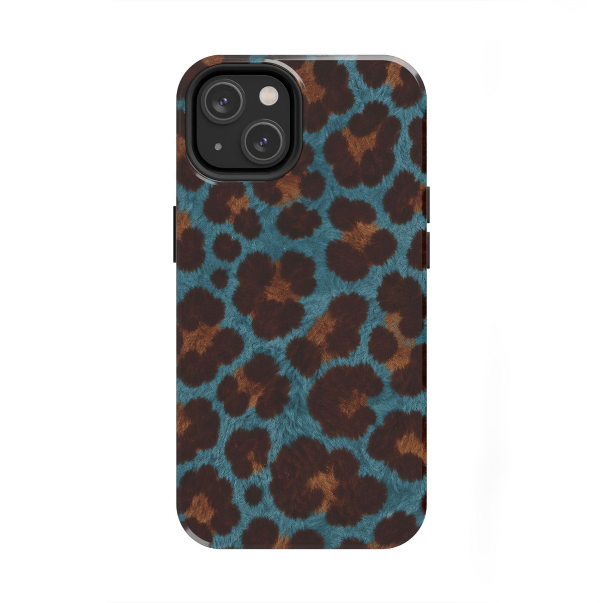 Teal Leopard - Protective Phone Case