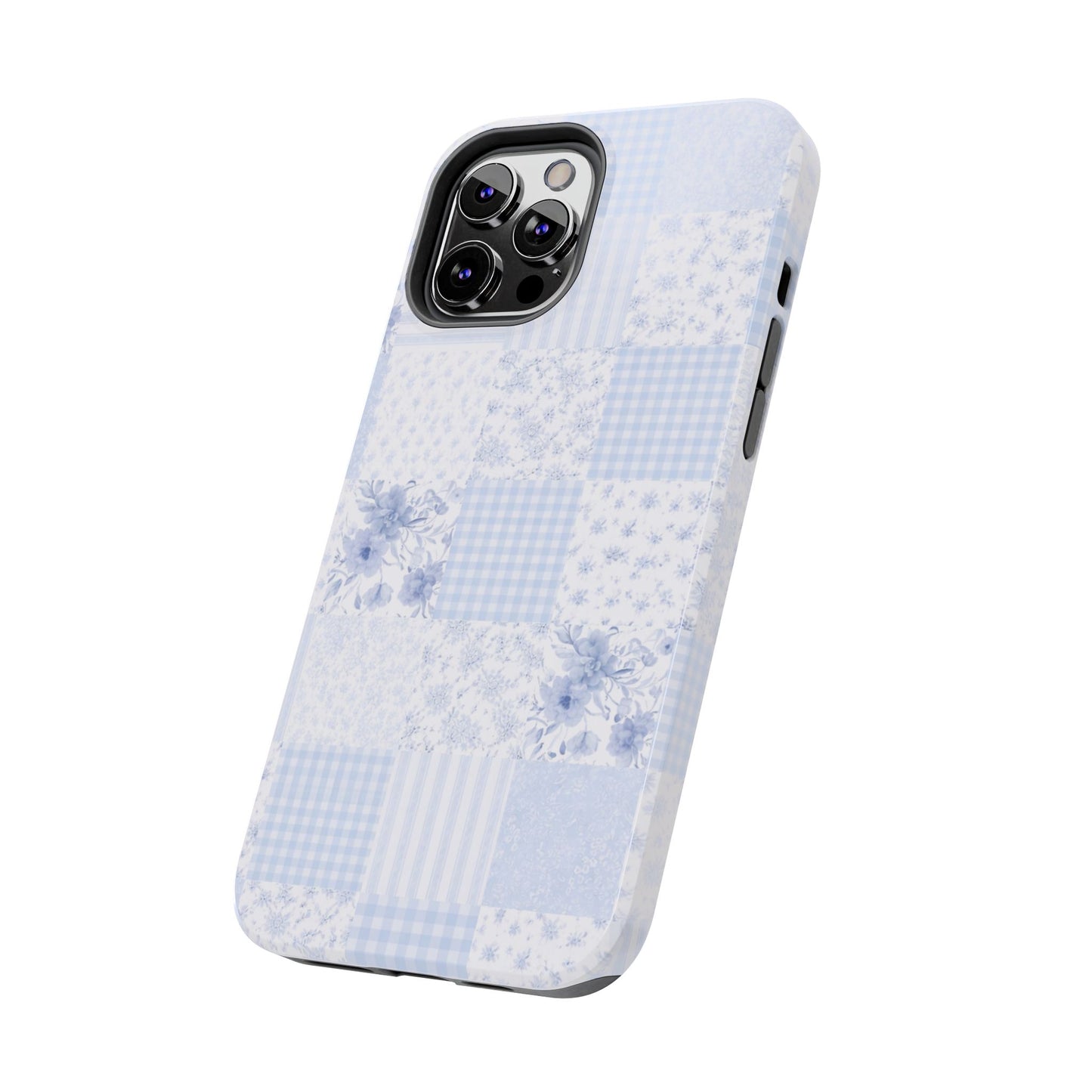Baby Blue Plaid - Protective Phone Case