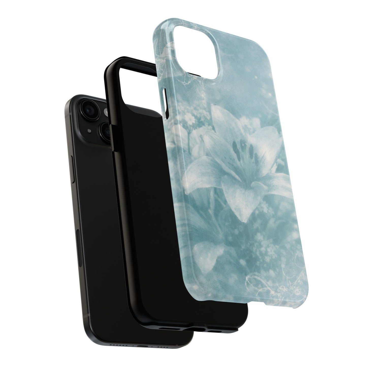 Teal Lily - Protective Phone Case