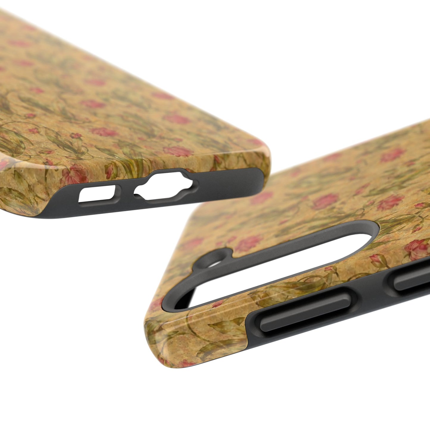 Roses on Aged Paper - Protective Phone Case