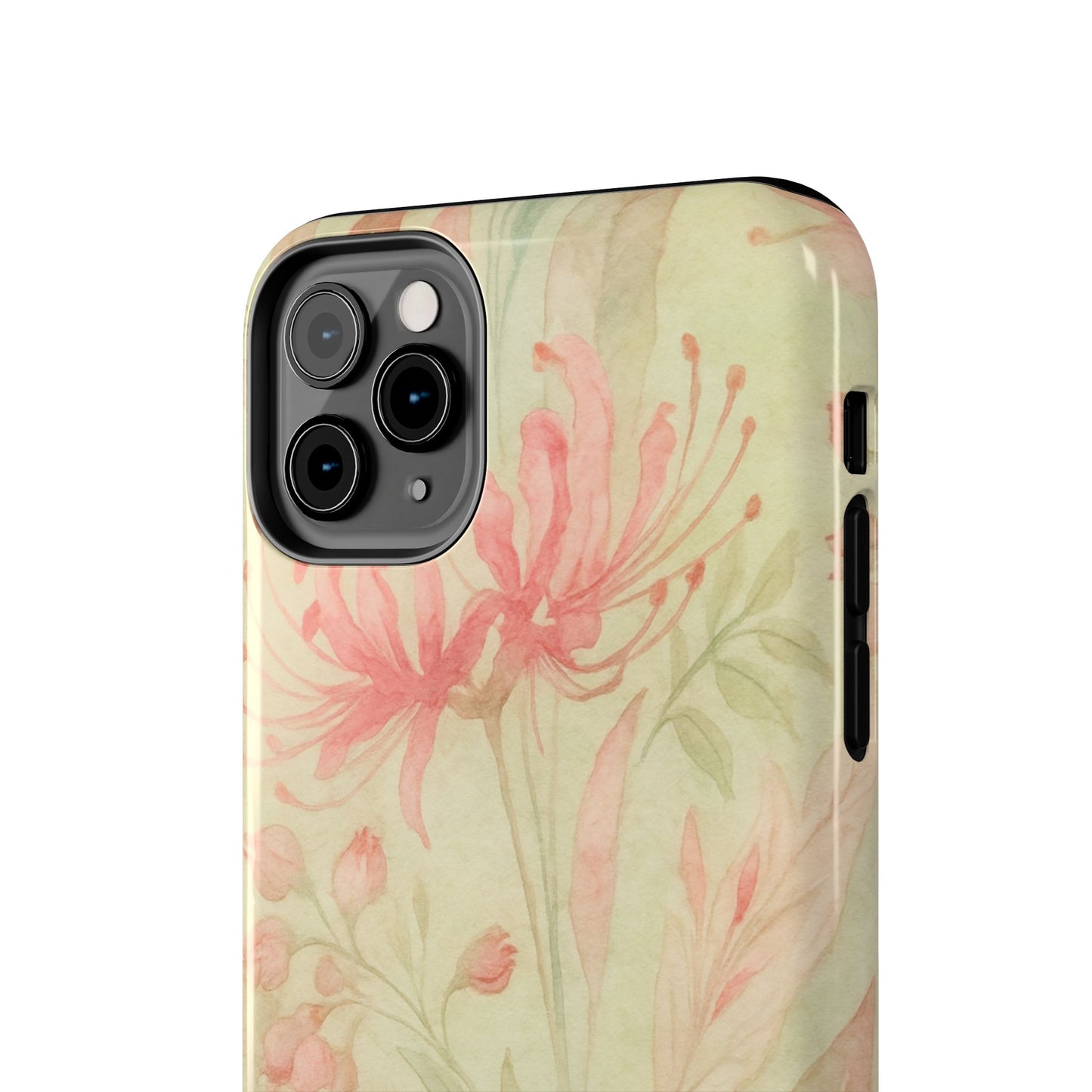 Pink Mint Floral - Protective Phone Case
