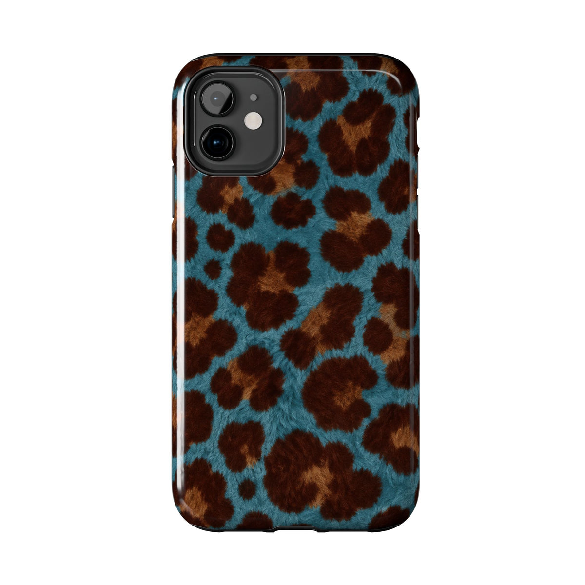 Teal Leopard - Protective Phone Case