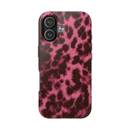 Pink Leopard Print - Protective Phone Case