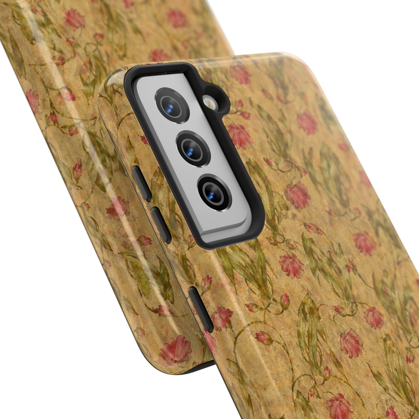 Roses on Aged Paper - Protective Phone Case
