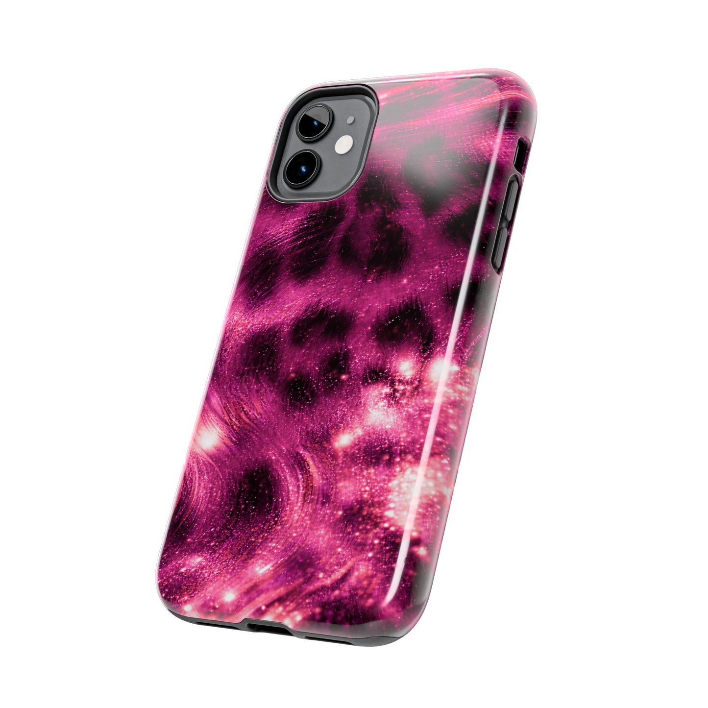 Magenta Y2K Leopard - Protective Phone Case