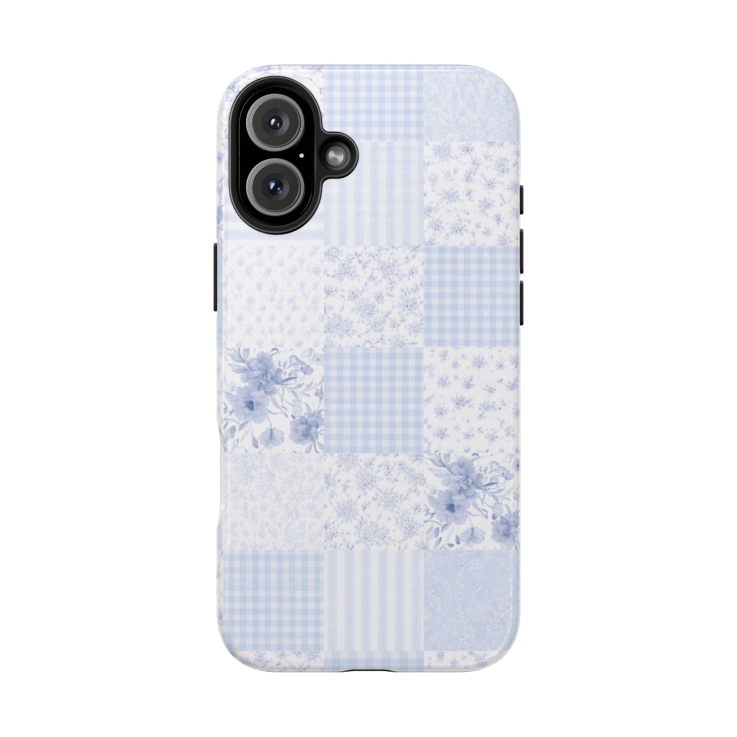 Baby Blue Plaid - Protective Phone Case