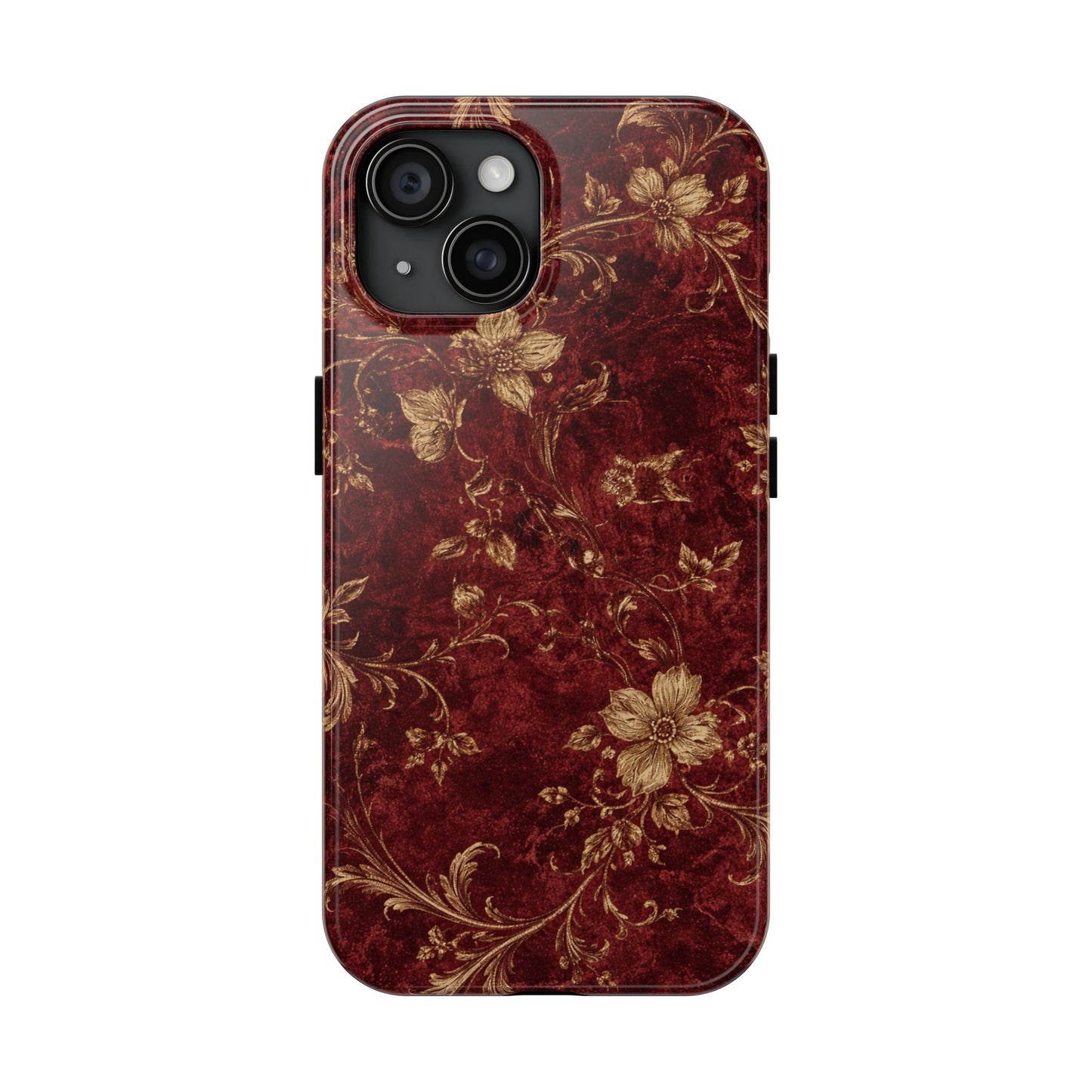 Floral Burgundy - Protective Phone Case