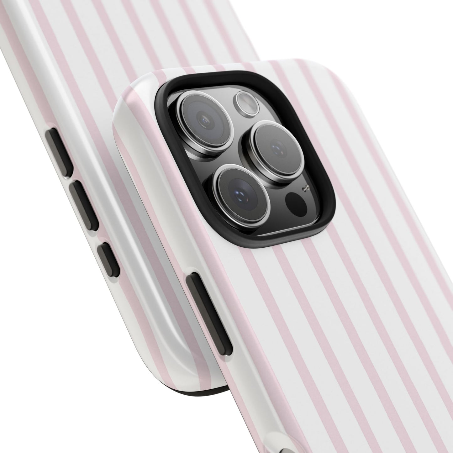Pink Vertical Stripes - Protective Phone Case
