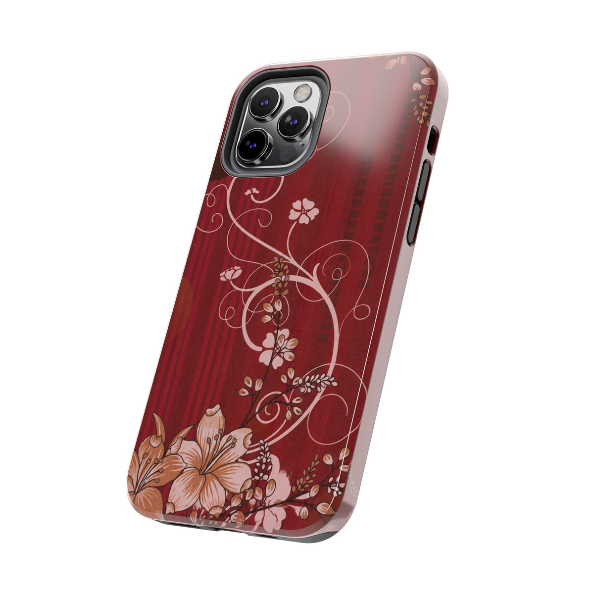 Crimson Bloom - Protective Phone Case