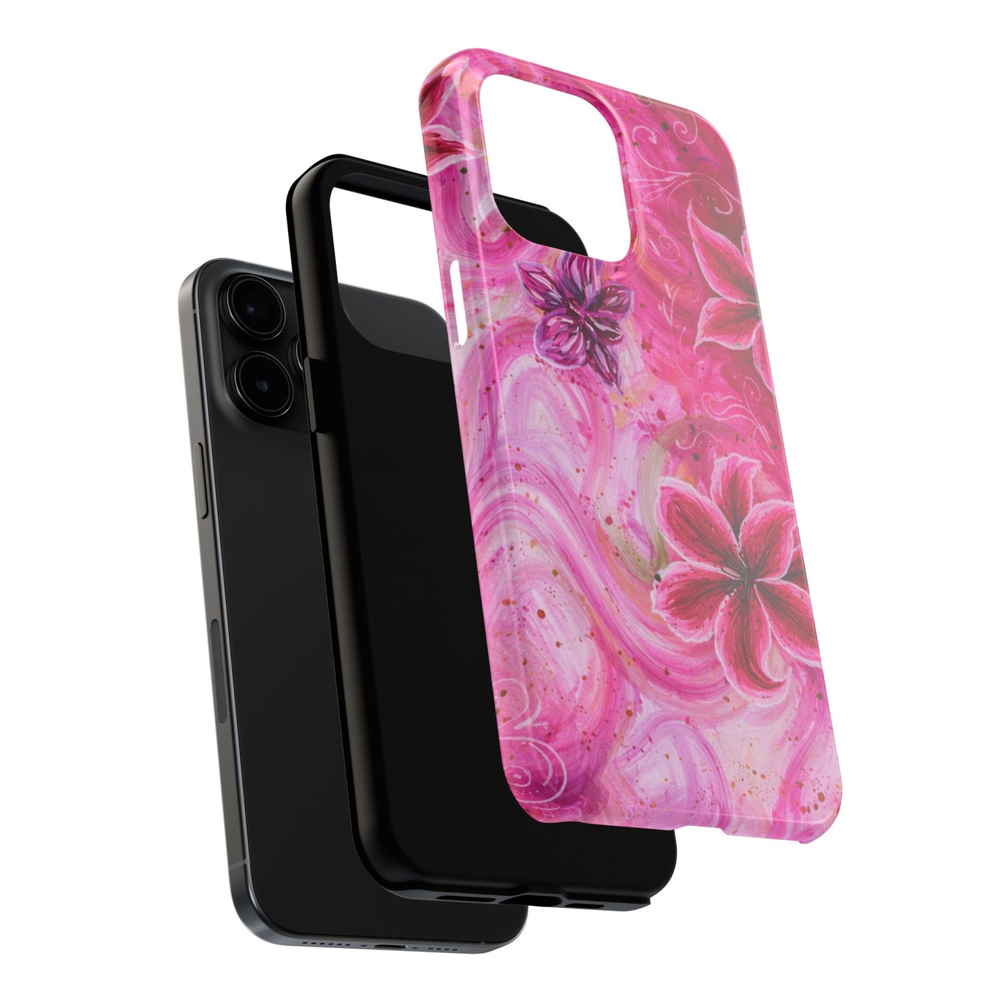 Watercolor Hibiscus - Protective Phone Case