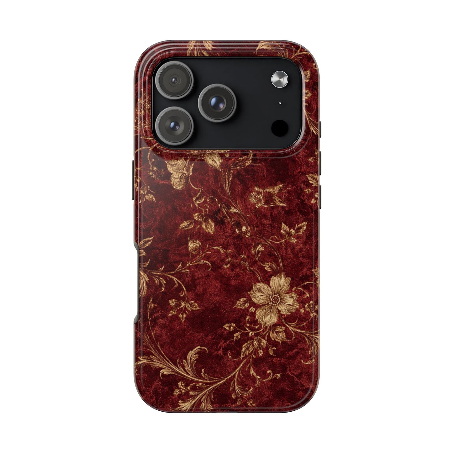 Floral Burgundy - Protective Phone Case