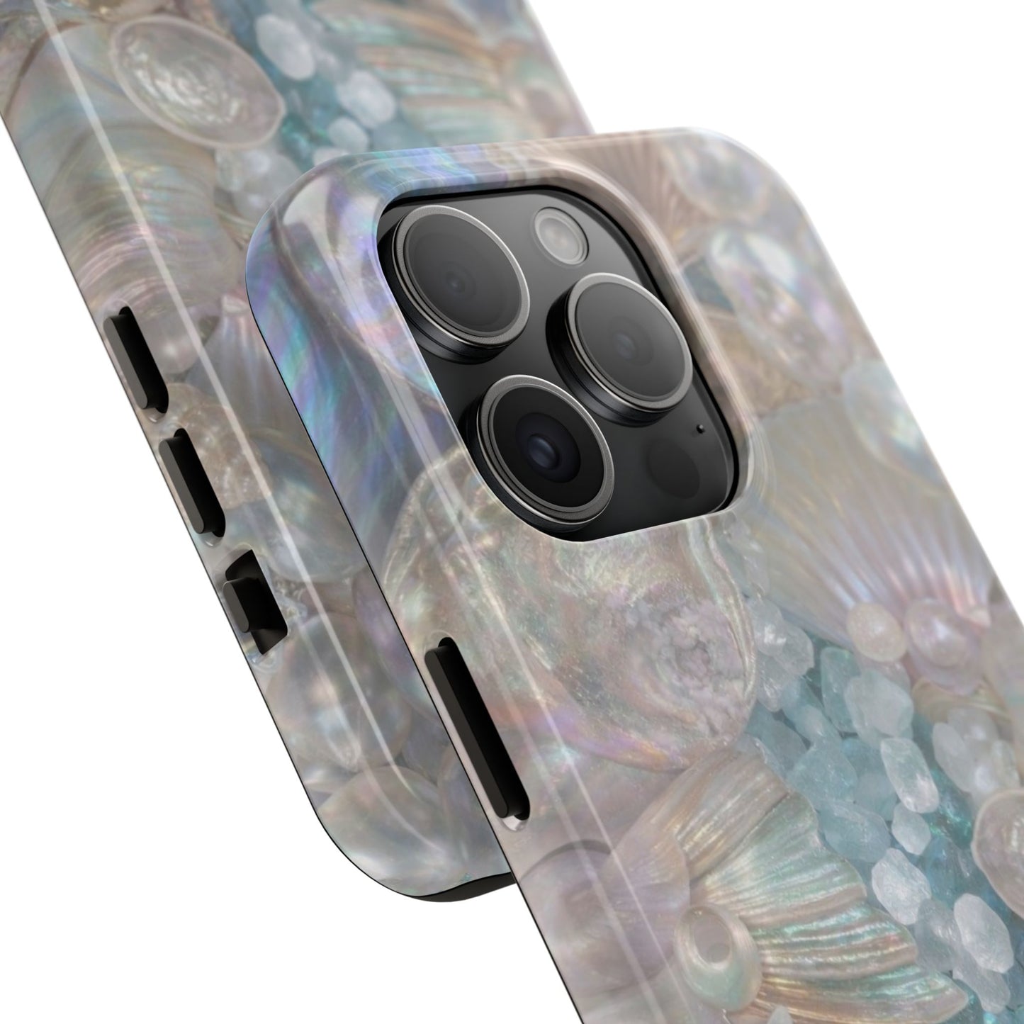 Aquamarine and Shells - Protective Phone Case