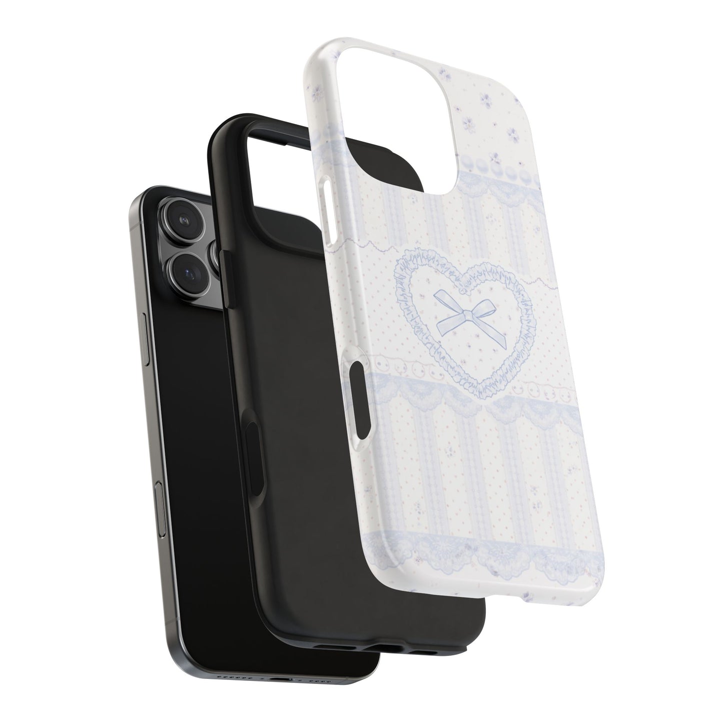 Coquette Blue Lace - Protective Phone Case