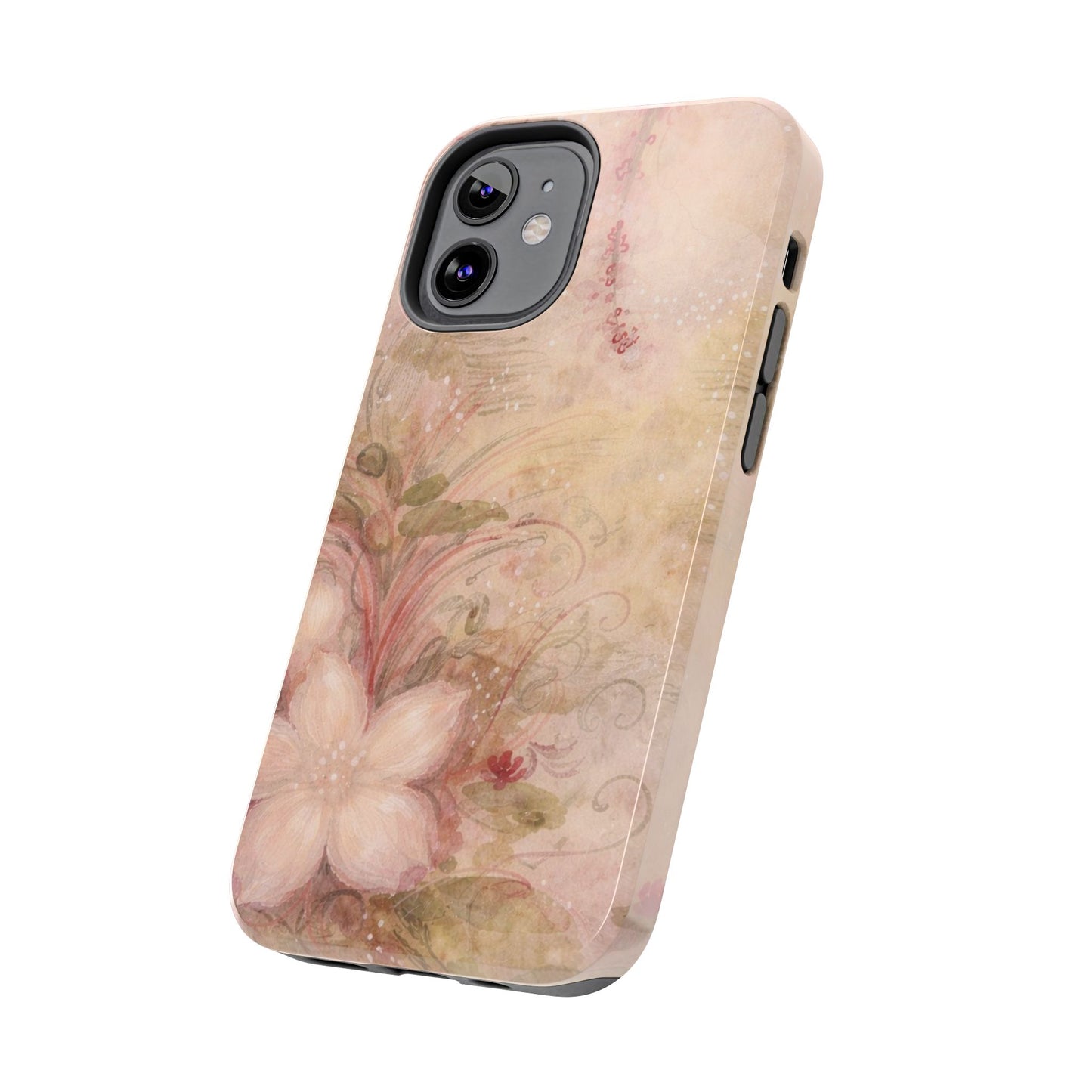 Antique Watercolor Floral - Protective Phone Case