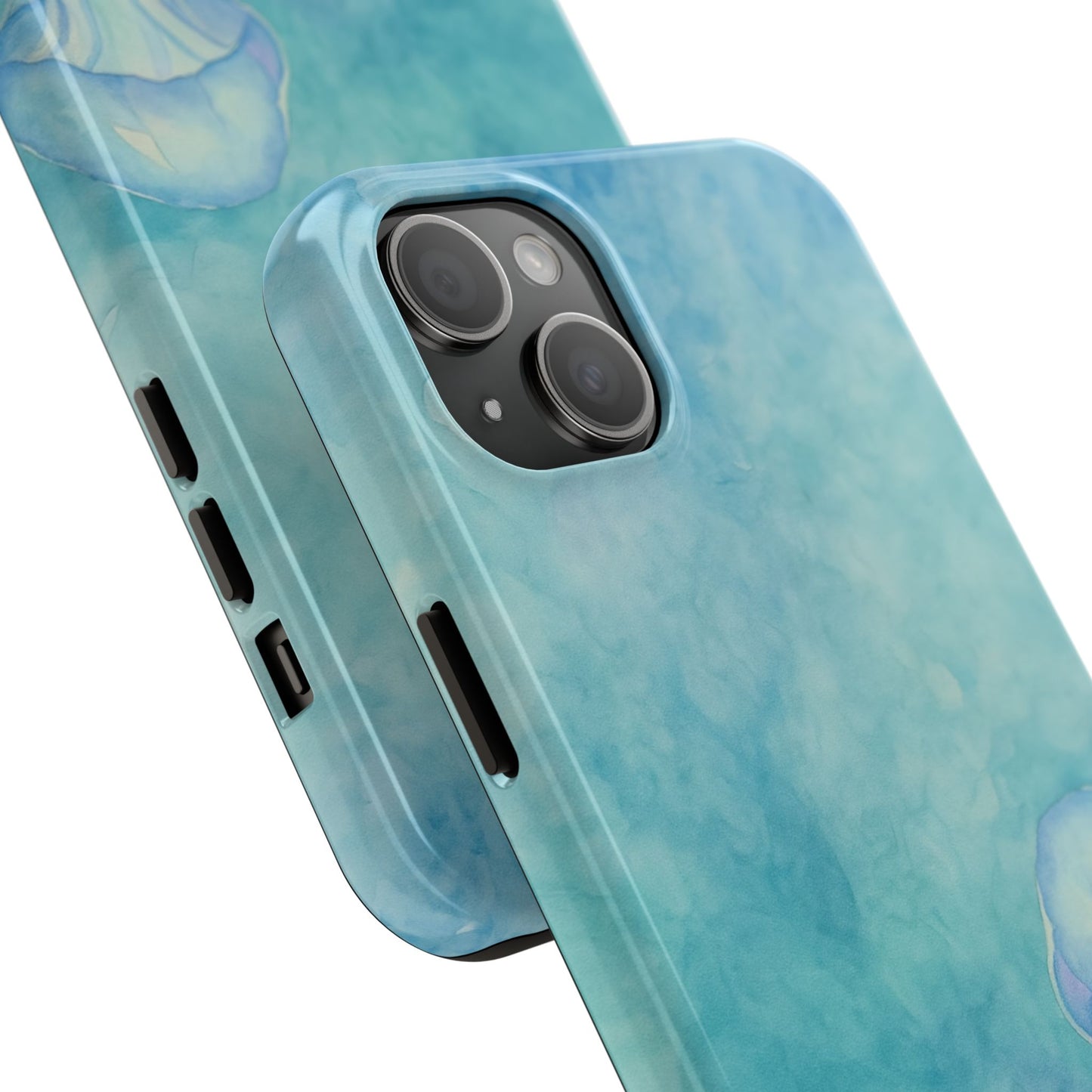 Sea-Blue Jellyfish - Protective Phone Case