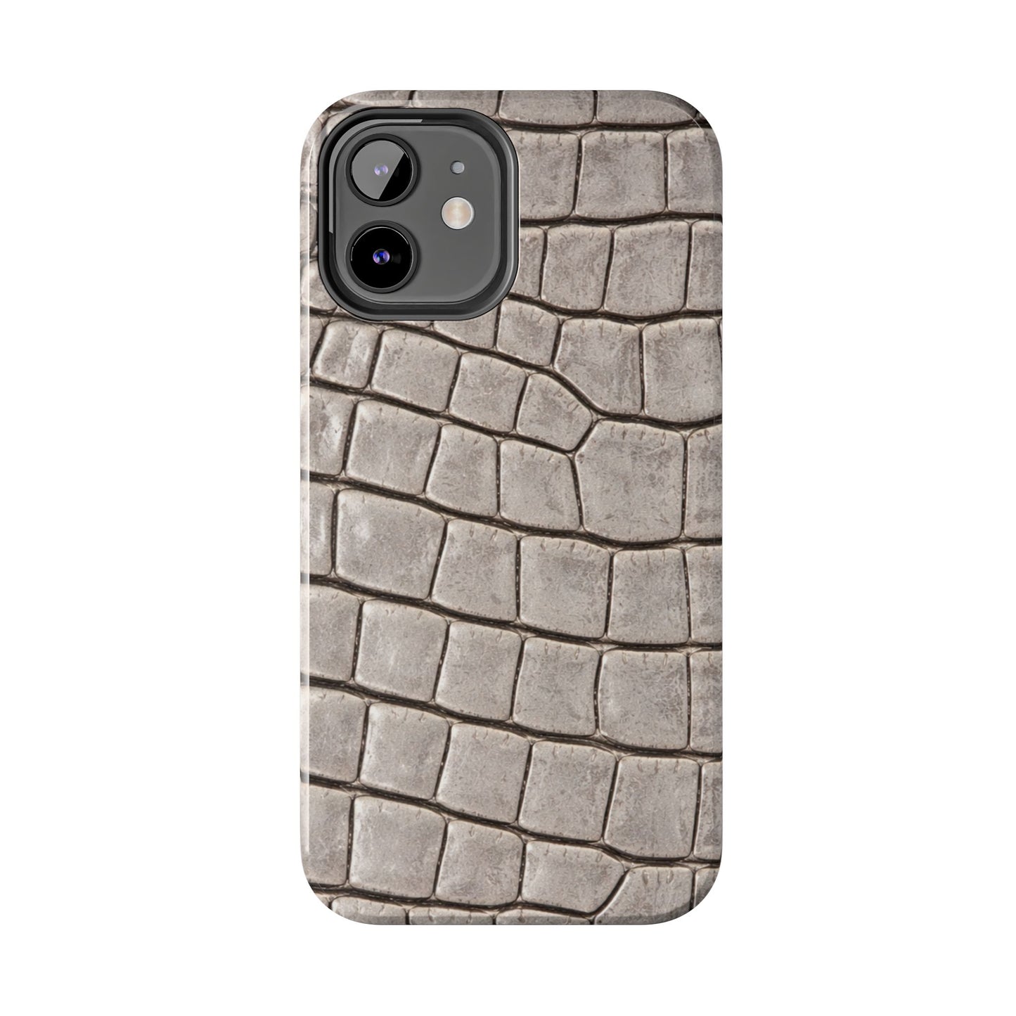 2000s Grey Crocodile - Protective Phone Case
