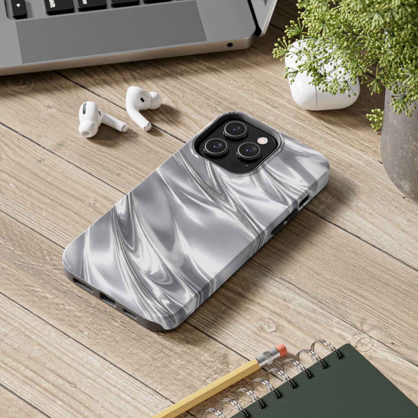 Silver Metallic - Protective Phone Case