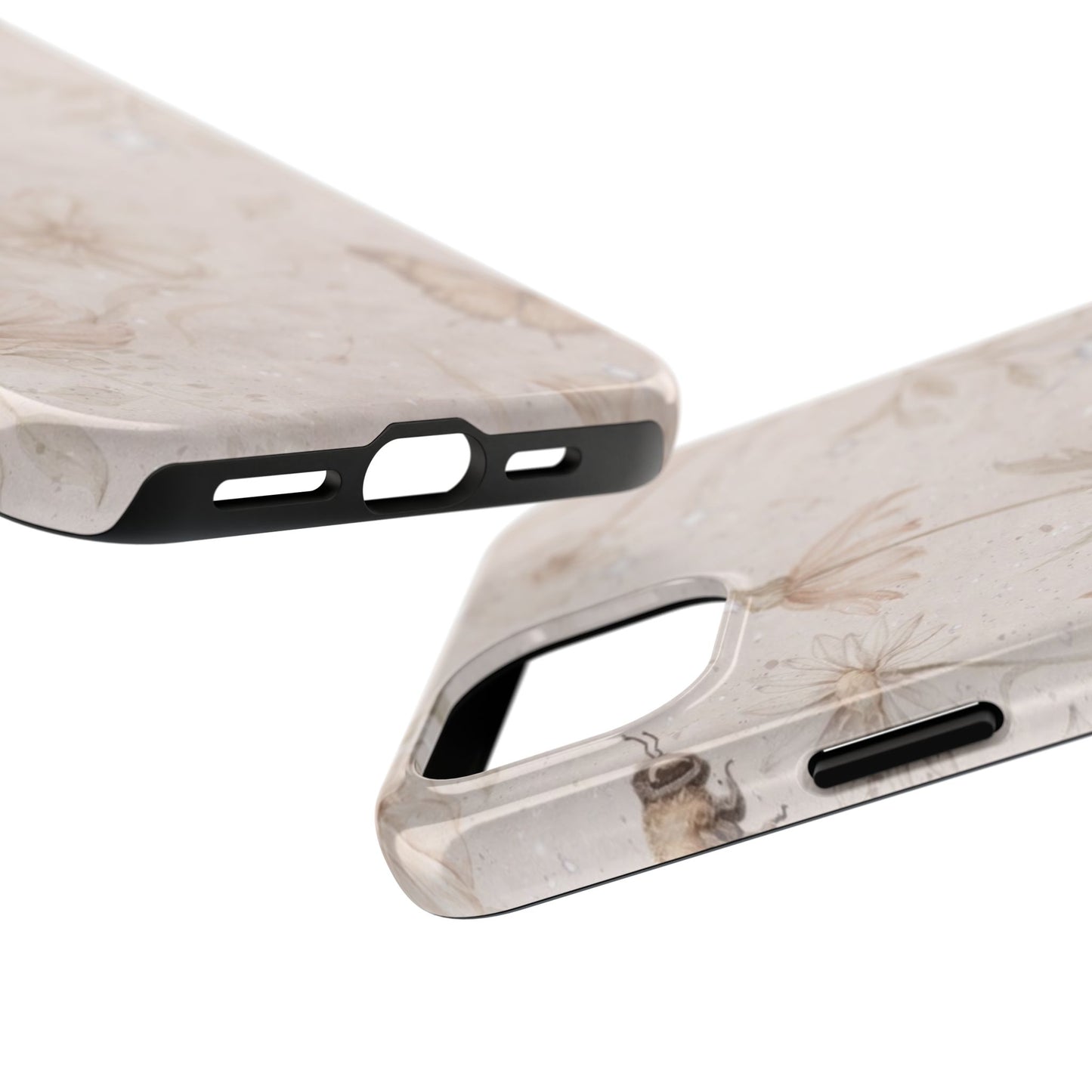 Beige Bloom - Protective Phone Case