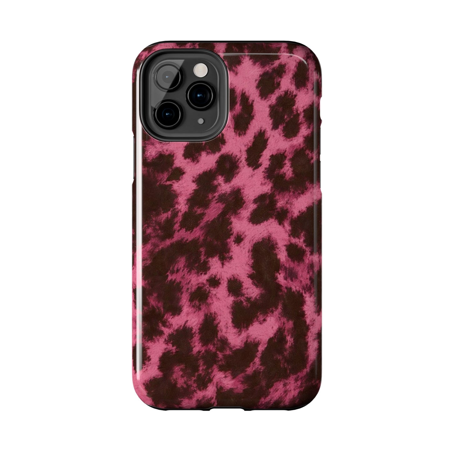 Pink Leopard Print - Protective Phone Case