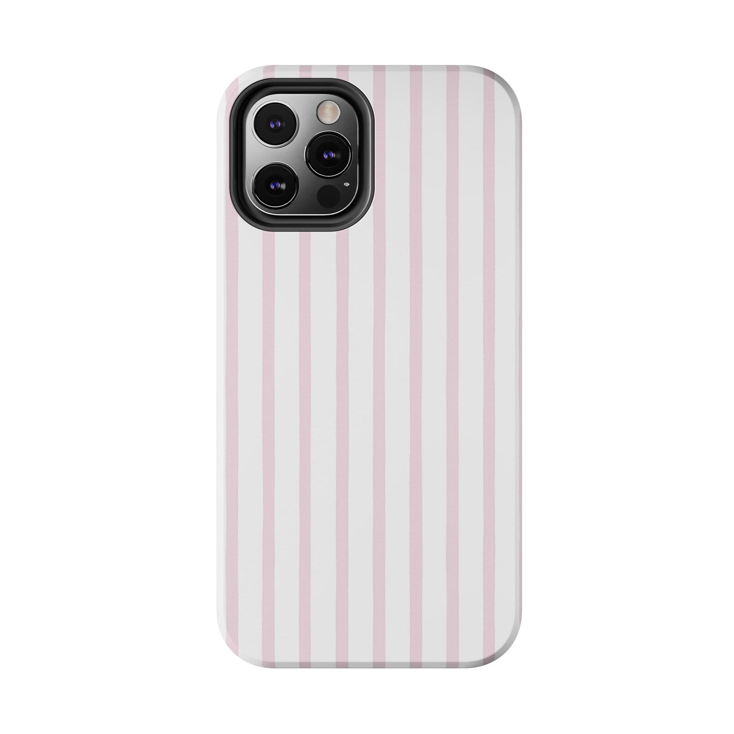 Pink Vertical Stripes - Protective Phone Case