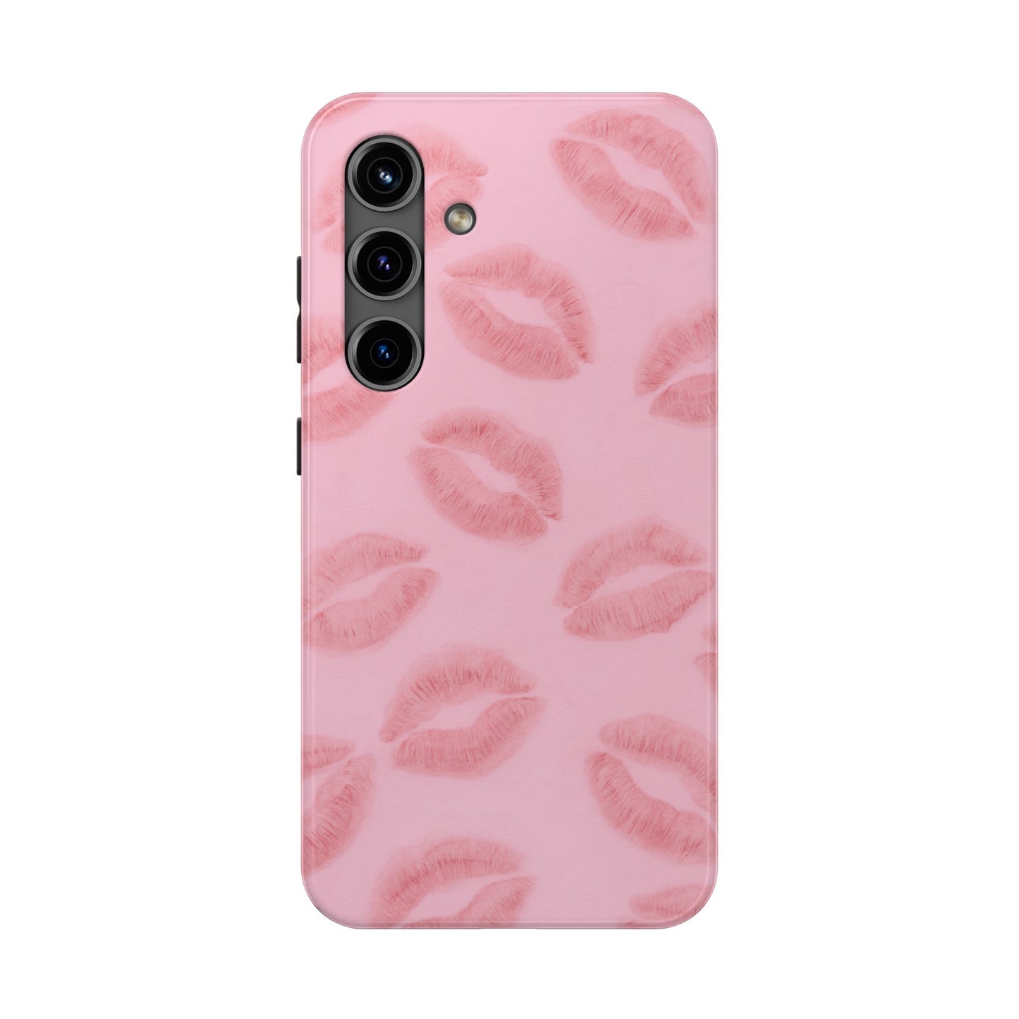 Pink Rosy Kisses - Protective Phone Case