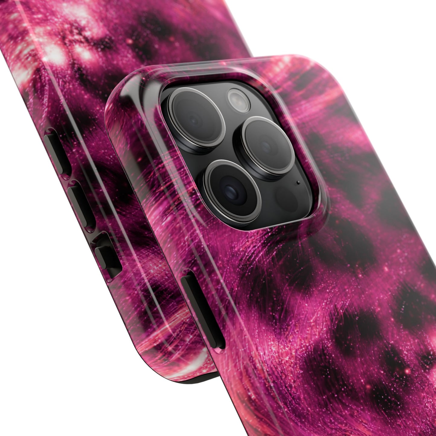 Magenta Y2K Leopard - Protective Phone Case