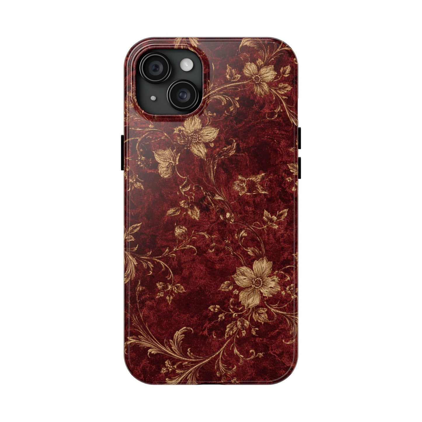 Floral Burgundy - Protective Phone Case