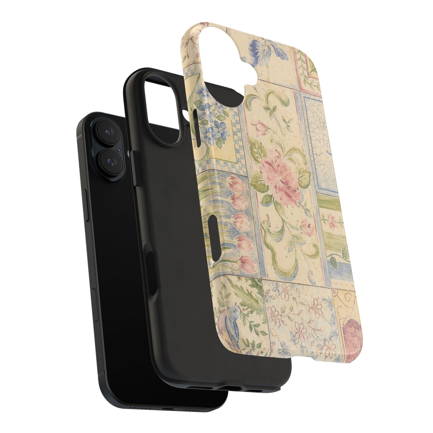 Floral Patchwork - Protective Phone Case